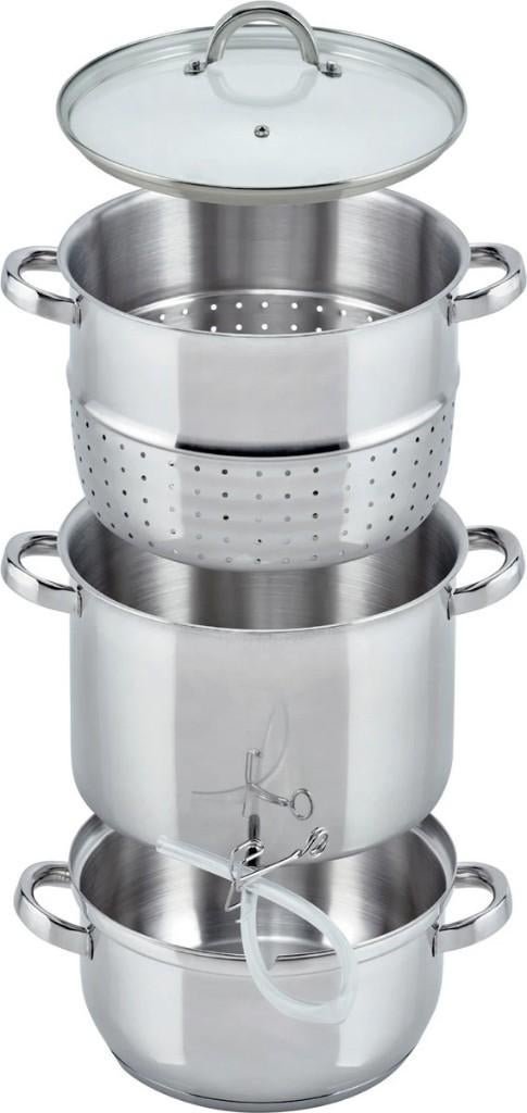 ELO Stoomsappan Ø 26 cm met deukje in onderkant pan, Nieuw, Pannenset, Ophalen of Verzenden, Rvs