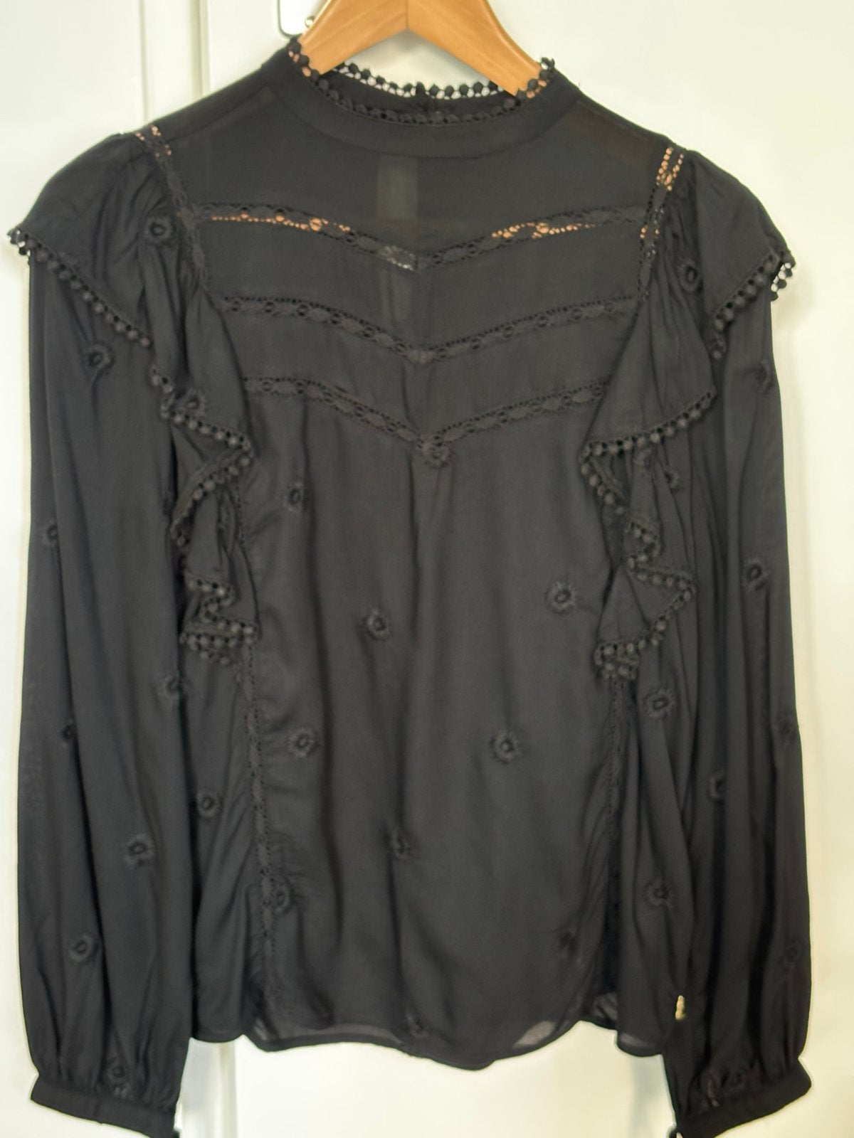 Nieuw! Zwarte blouse, Fabienne Chapot, mt 36, Kleding | Dames, Blouses en Tunieken, Ophalen, Nieuw, Maat 36 (S), Zwart