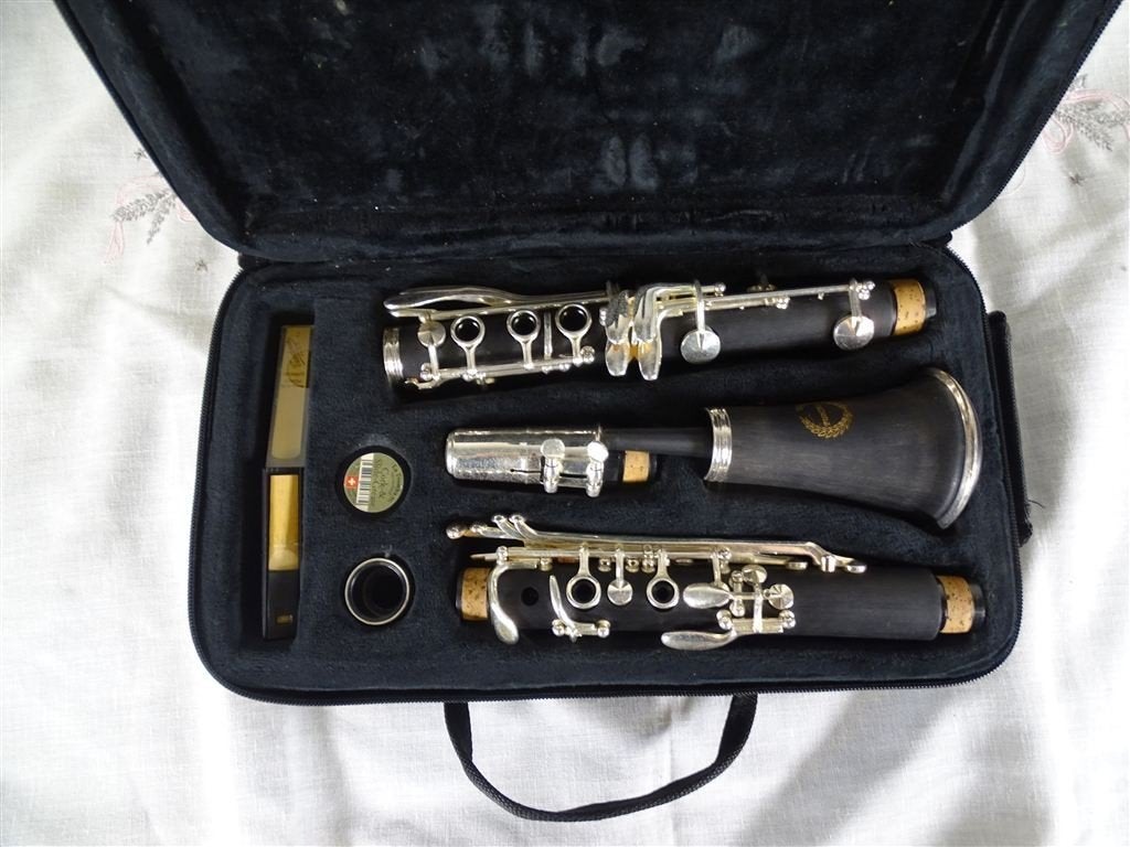A7477. Purcell SCC-30 bes klarinet met softcase, Ophalen of Verzenden, Gebruikt, Hout