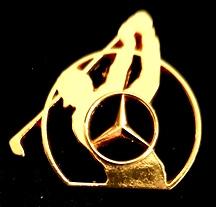 Mercedes- Benz Golfpin, Ophalen of Verzenden, Nieuw, Transport, Speldje of Pin