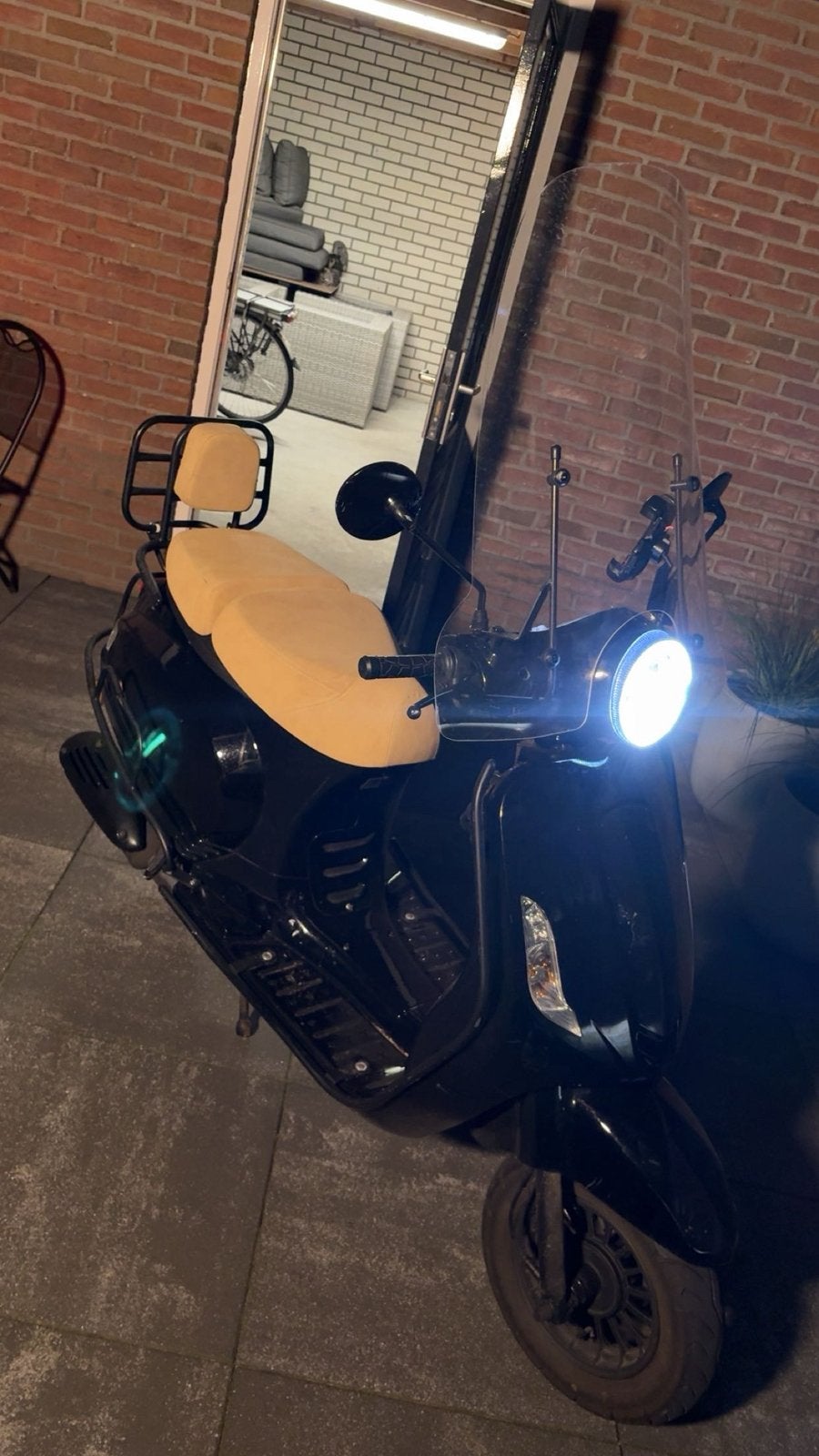 SENZO scooter zwart, Fietsen en Brommers, Ophalen, Gebruikt, Benzine, 50 cc