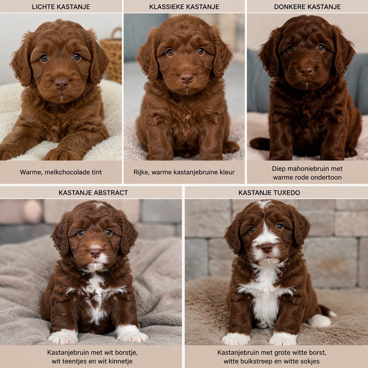 nestaankondiginglabradoodle medium pups, Overige rassen, 8 tot 15 weken, Parvo, Meerdere