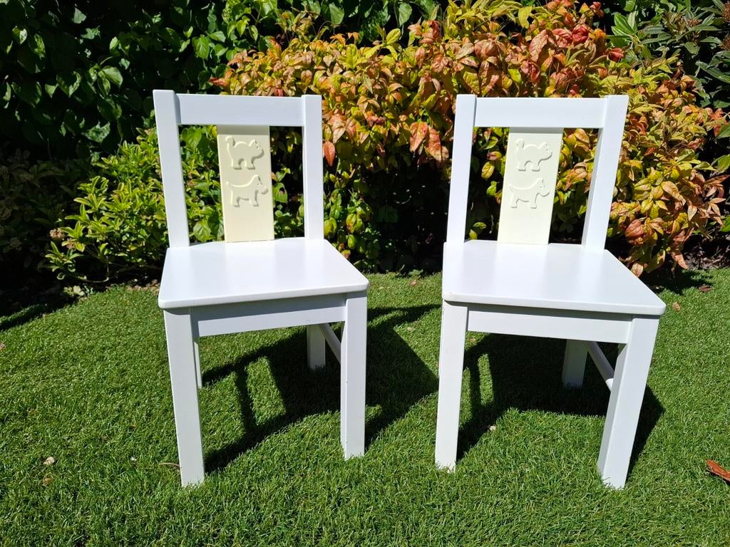IKEA Kritter kinderstoelen (2 stuks) - wit, Ophalen, Gebruikt, Stoel(en)