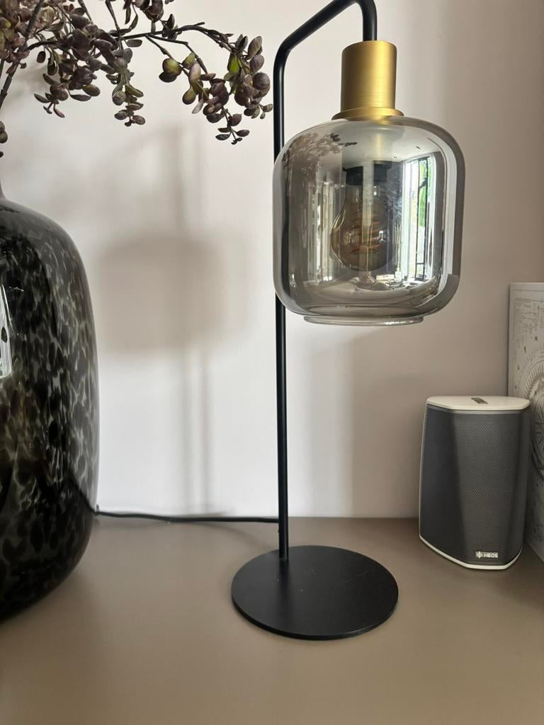 Tafellamp (LEKAR) Light and Living, Ophalen, Zo goed als nieuw, Glas, Minder dan 50 cm