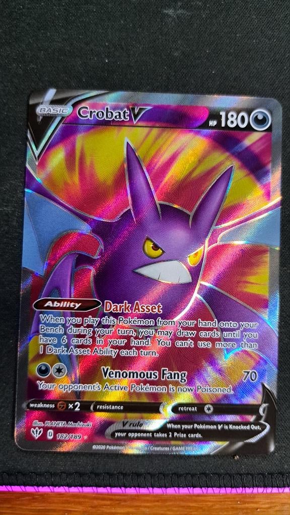 Crobat V Darkness Ablaze DAA 182 Pokémon, Verzenden, Nieuw, Losse kaart, Foil