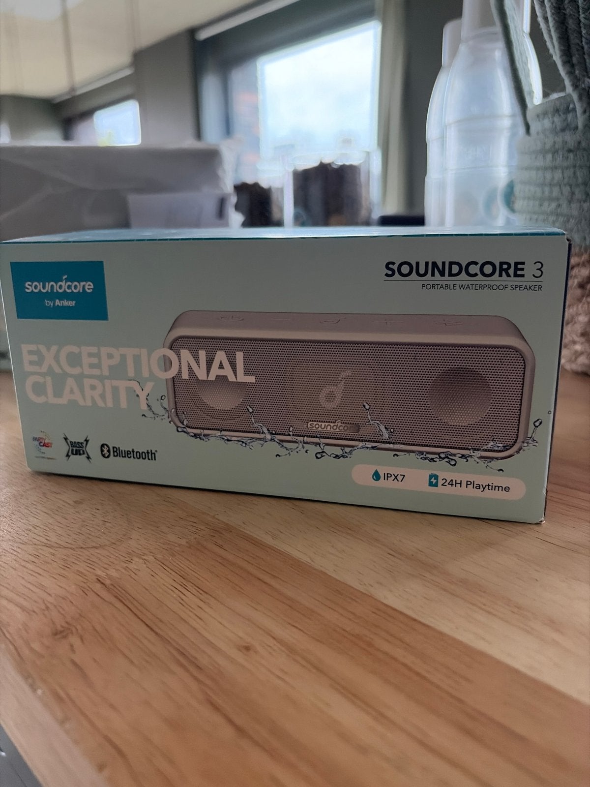 Soundcore 3 Draagbare Waterdichte Bluetooth Speaker, Nieuw, Draagbare speaker, Bluetooth, Ophalen
