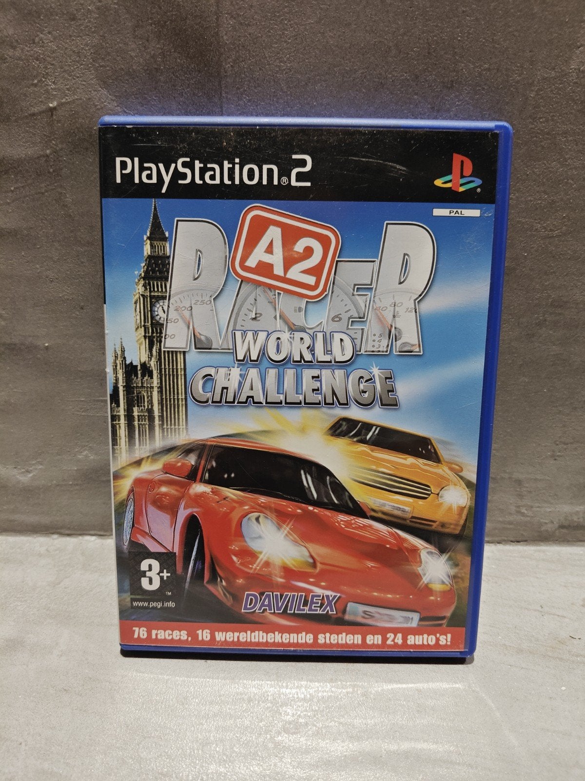 A2 Racer World Challenge PlayStation 2 PS2, Gebruikt, Davilex, 1 speler, Eén computer