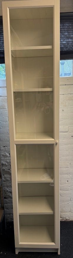 Ikea - Witte boekenkast Billy met glazen deuren, Ophalen, Met deur(en), 200 cm of meer, 50 tot 100 cm
