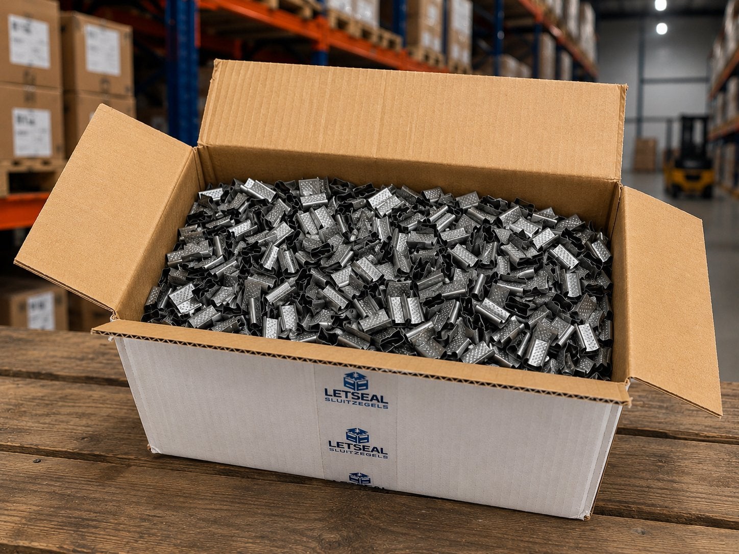 Metalen Sluitzegels 16x28x05mm 3000stuks €75,-, Ophalen, Overige typen, Nieuw, Mwonenenslapen