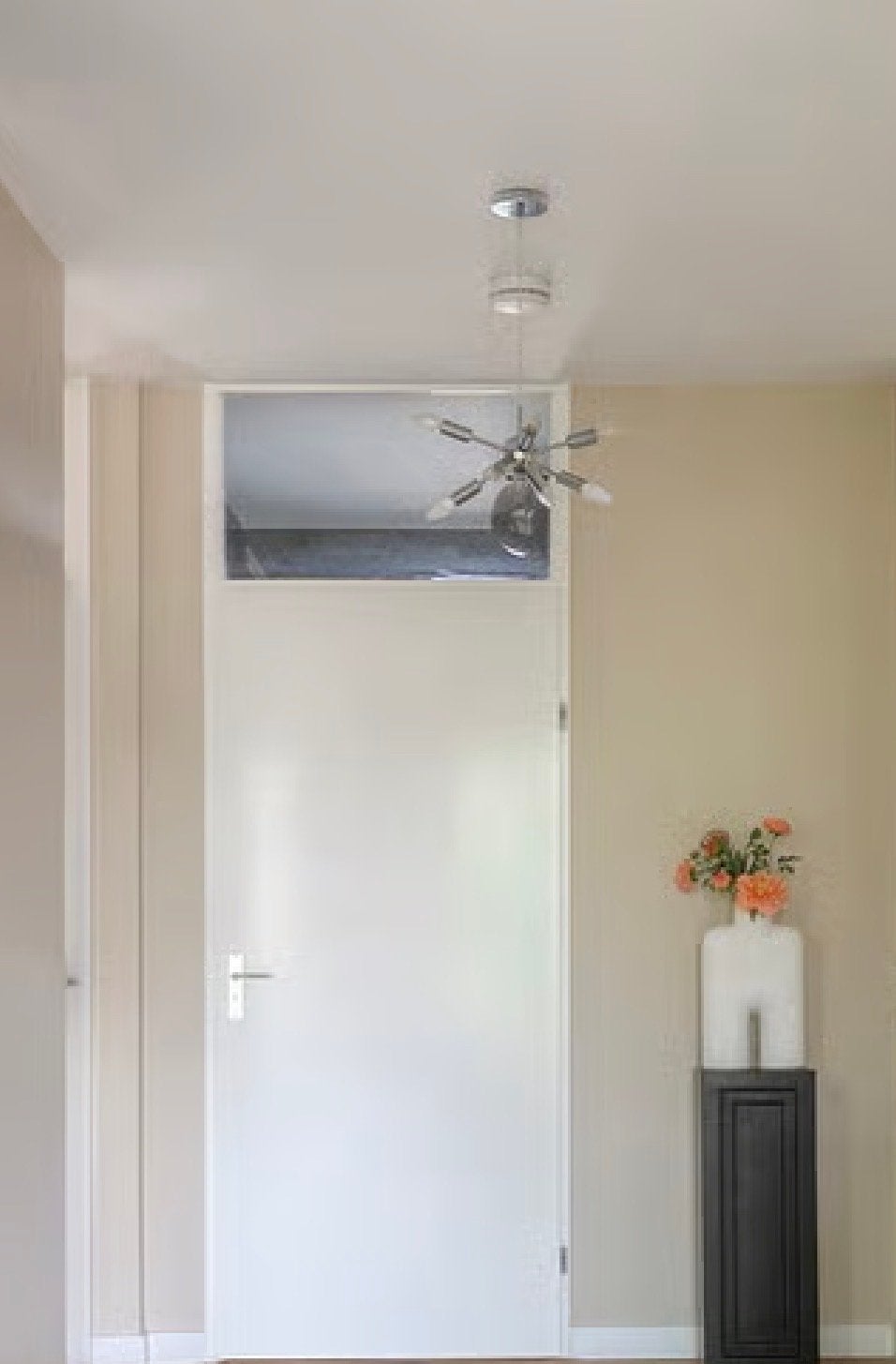 Moderne Sputnik Plafondlamp - Chroom met 6 Lichtpunten, Ophalen of Verzenden, Zo goed als nieuw, Metaal, E14 (klein)