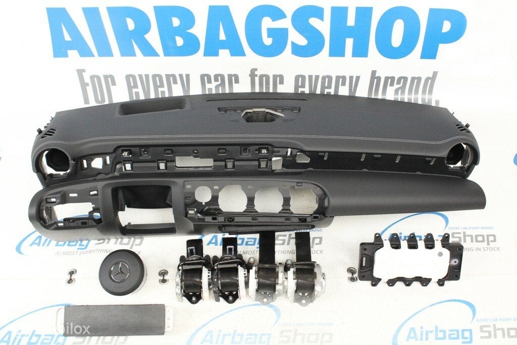 Airbag set Dashboard zwart HUD Mercedes A klasse W177, Gebruikt, Ophalen of Verzenden