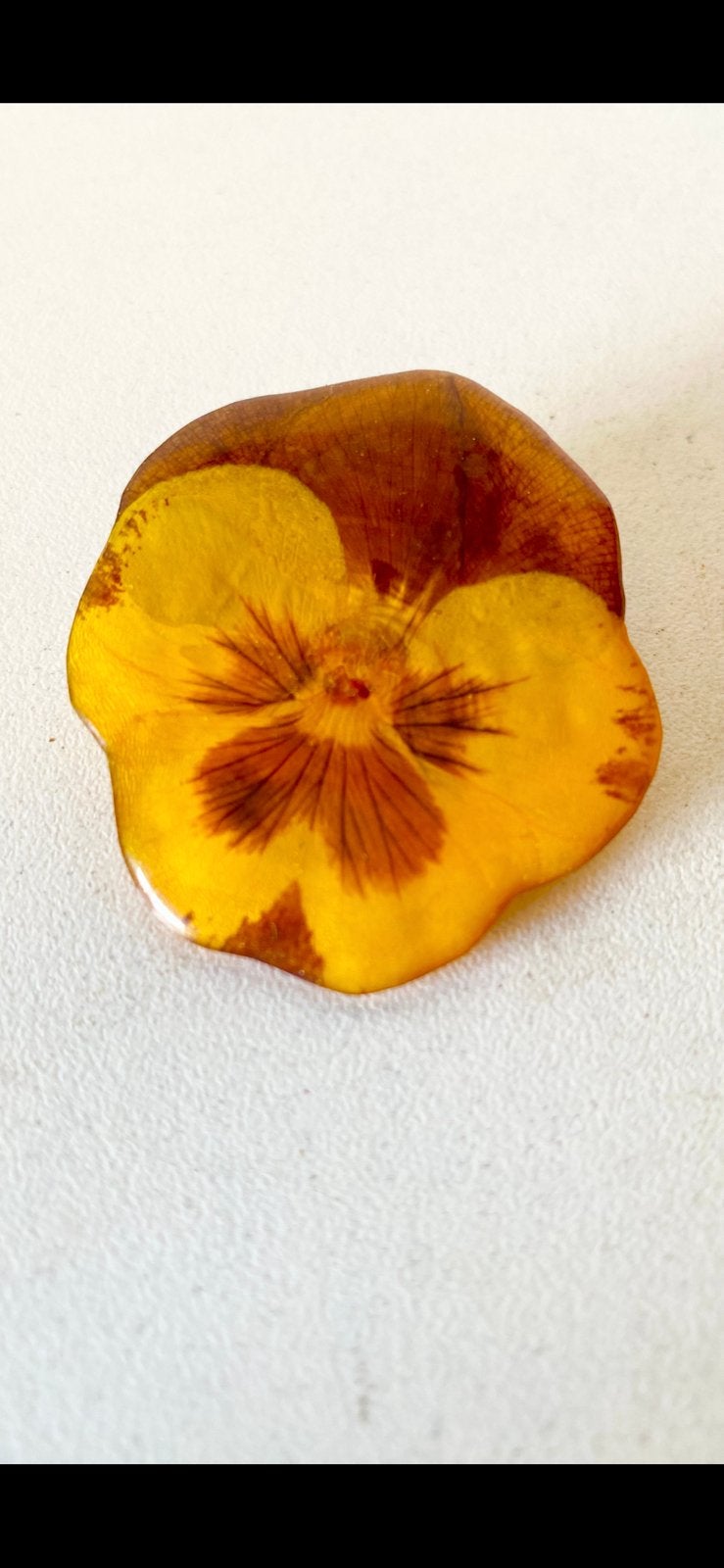 mooie JAREN ‘70 HARS-BROCHE ‘VIOOLTJE’, Sieraden, Tassen en Uiterlijk, Overige materialen, 4 tot 7 cm, Overige kleuren, Ophalen of Verzenden