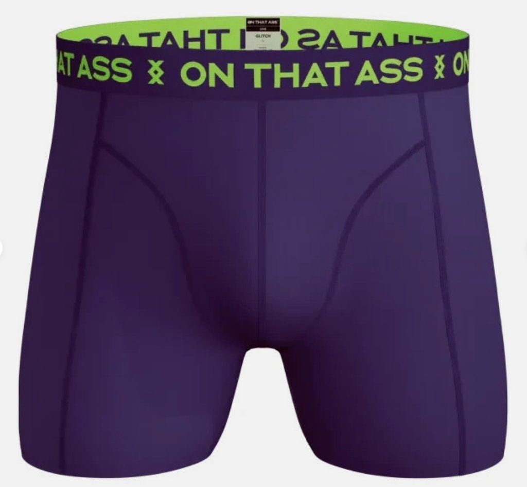 On that ass: Boxer Glitch S *Nieuw*, Verzenden, Paars, On That Ass, Boxer