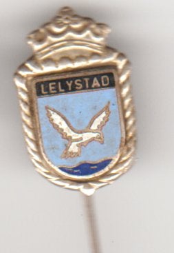 Lelystad meeuw speld emaille, Verzenden, Zo goed als nieuw, Transport