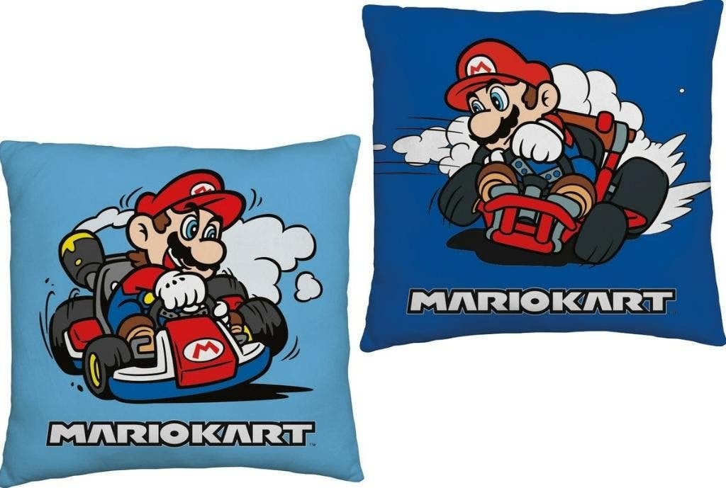 Super Mario Kussen - Dubbelzijdig Sierkussen, Blauw, Nieuw, Ophalen of Verzenden, Kussen
