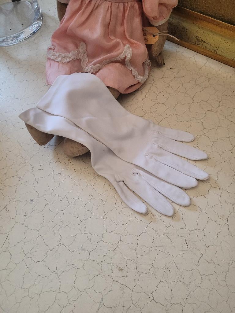 Vintage witte handschoenen, Ophalen of Verzenden, Dames