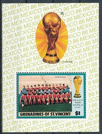 Grenadines of St. Vincent 1986 M491 blok 16 pf., Ophalen of Verzenden, Postfris, Midden-Amerika