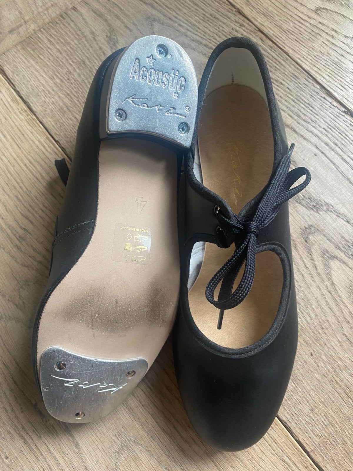 Acoustic Katz tap dans schoen tapschoenen maat 4 maat 37, Sport en Fitness, Dansen, Verzenden, Zo goed als nieuw, Schoenen