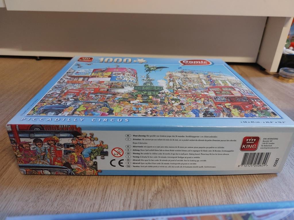 Comic collection puzzel 1000 stukjes piccadilly circus, Ophalen of Verzenden, 500 t/m 1500 stukjes, Zo goed als nieuw