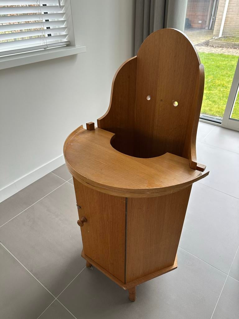 Vintage houten kinderstoel, Ophalen, Gebruikt, Overige typen