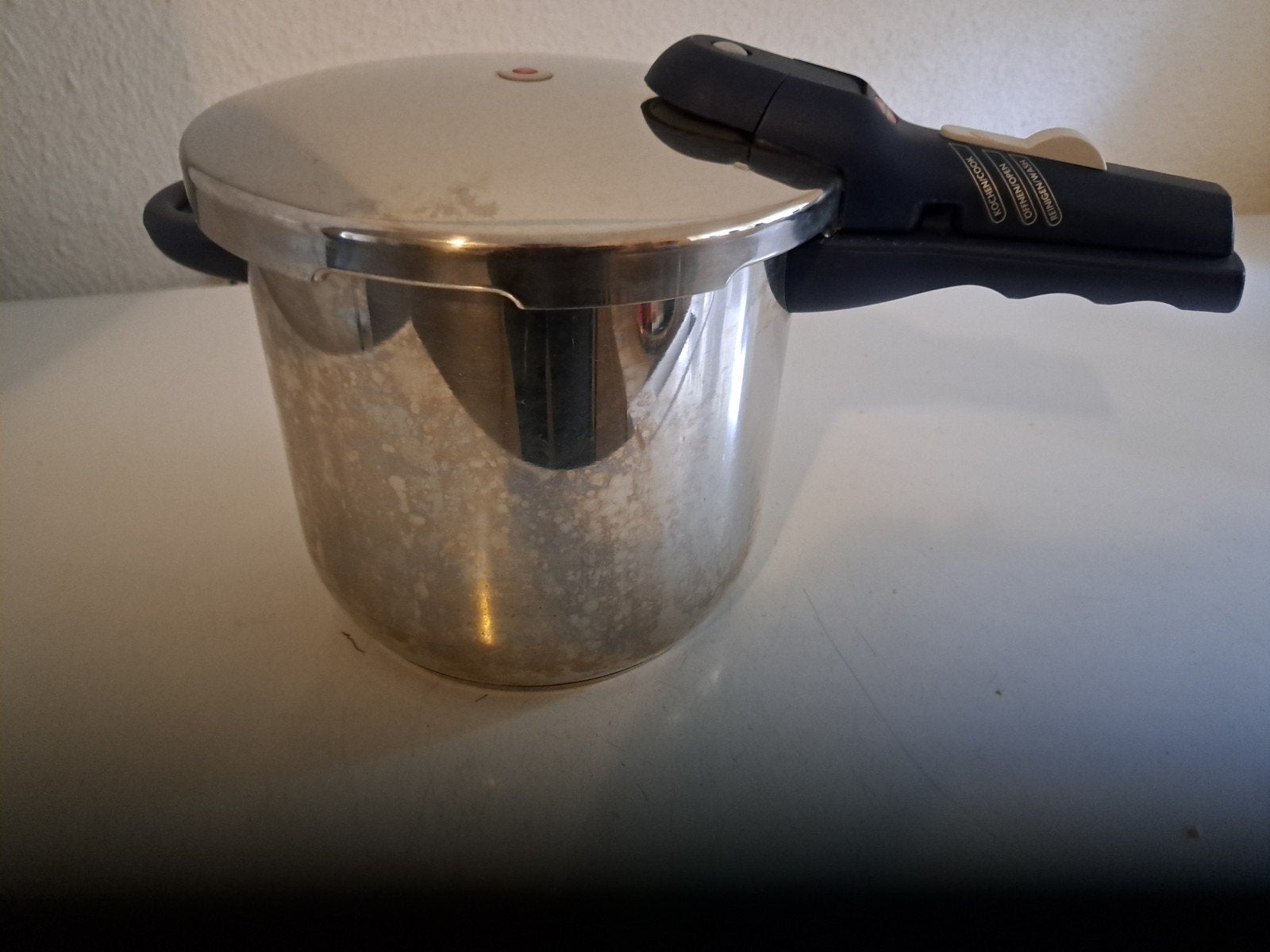 Snelkookpan - Marke Tischfein, Snelkookpan, Gebruikt, Ophalen of Verzenden, Rvs