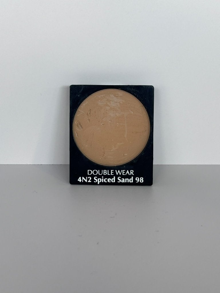 Estee Lauder Mini Double Wear Poeder 4N2 Spiced Sand, Gehele gezicht, Beige, Ophalen of Verzenden, Zo goed als nieuw