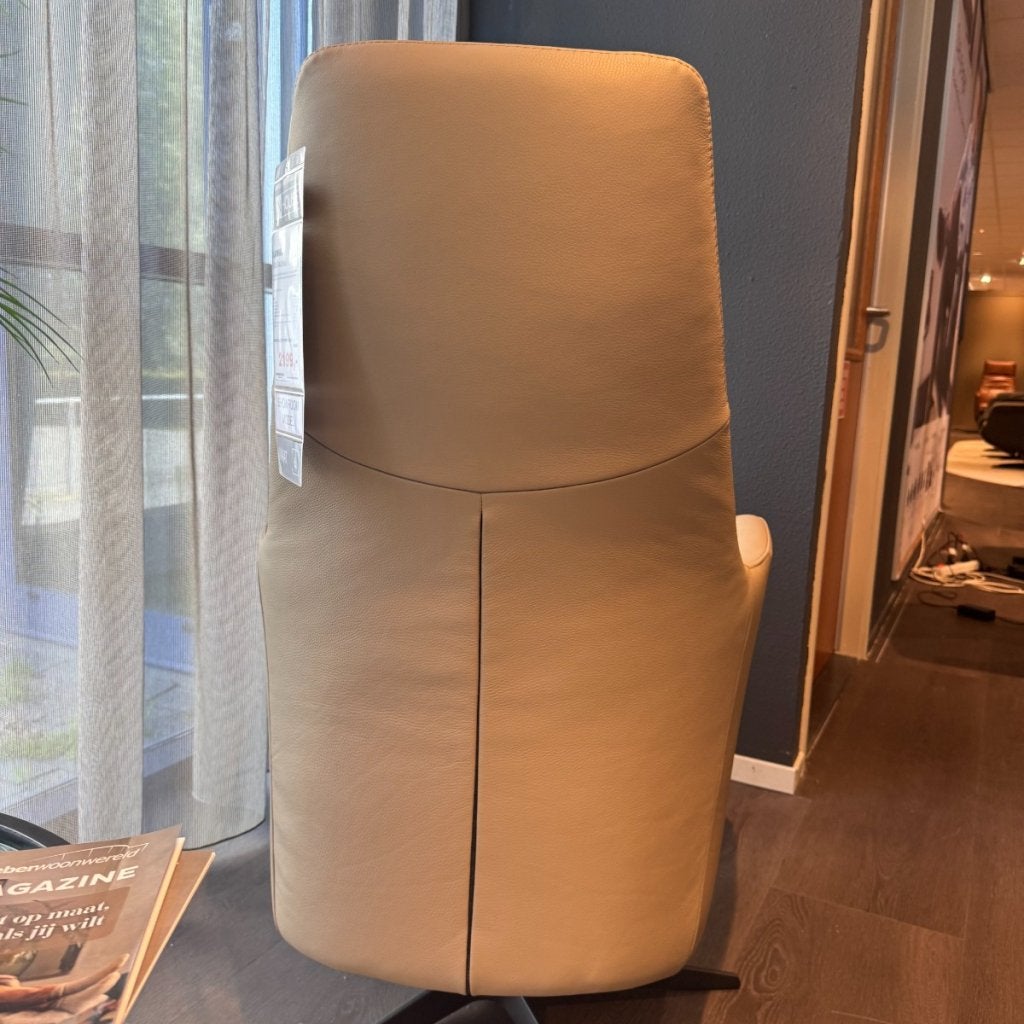 Relaxfauteuil Blomira - Leder Beige - Large - IN.HOUSE, Niet ingevuld, Niet ingevuld, Niet ingevuld