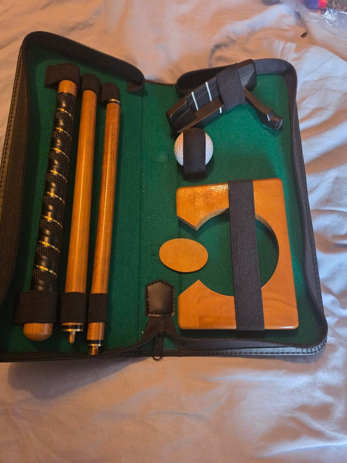 Golf putter set in draagbare koffer, Sport en Fitness, Ophalen of Verzenden, Gebruikt, Set, Overige merken
