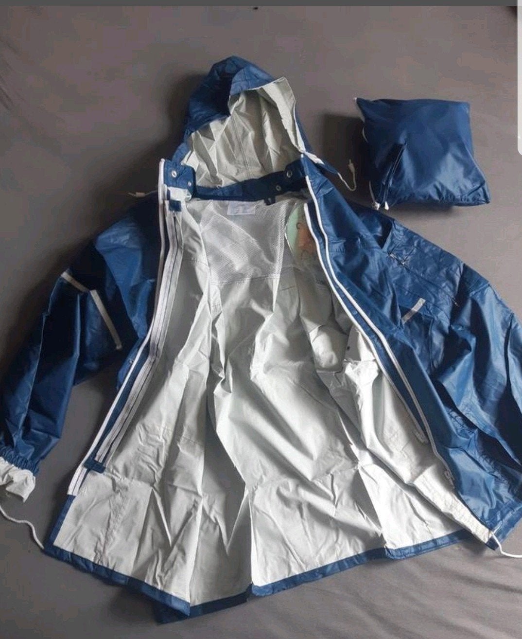 vintage jaren 80 regenpakken maat XS valt als M, Caravans en Kamperen, Regenkleding, Ophalen of Verzenden, Nieuw, Regenpak, Dames