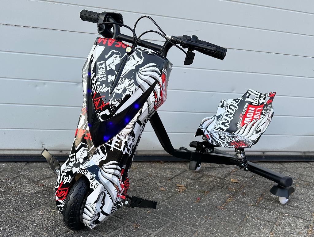 Elektrische Drift Trike Kart geel 250W 36V Bluetooth - Verin, Kinderen en Baby's, Speelgoed | Buiten | Voertuigen en Loopfietsen