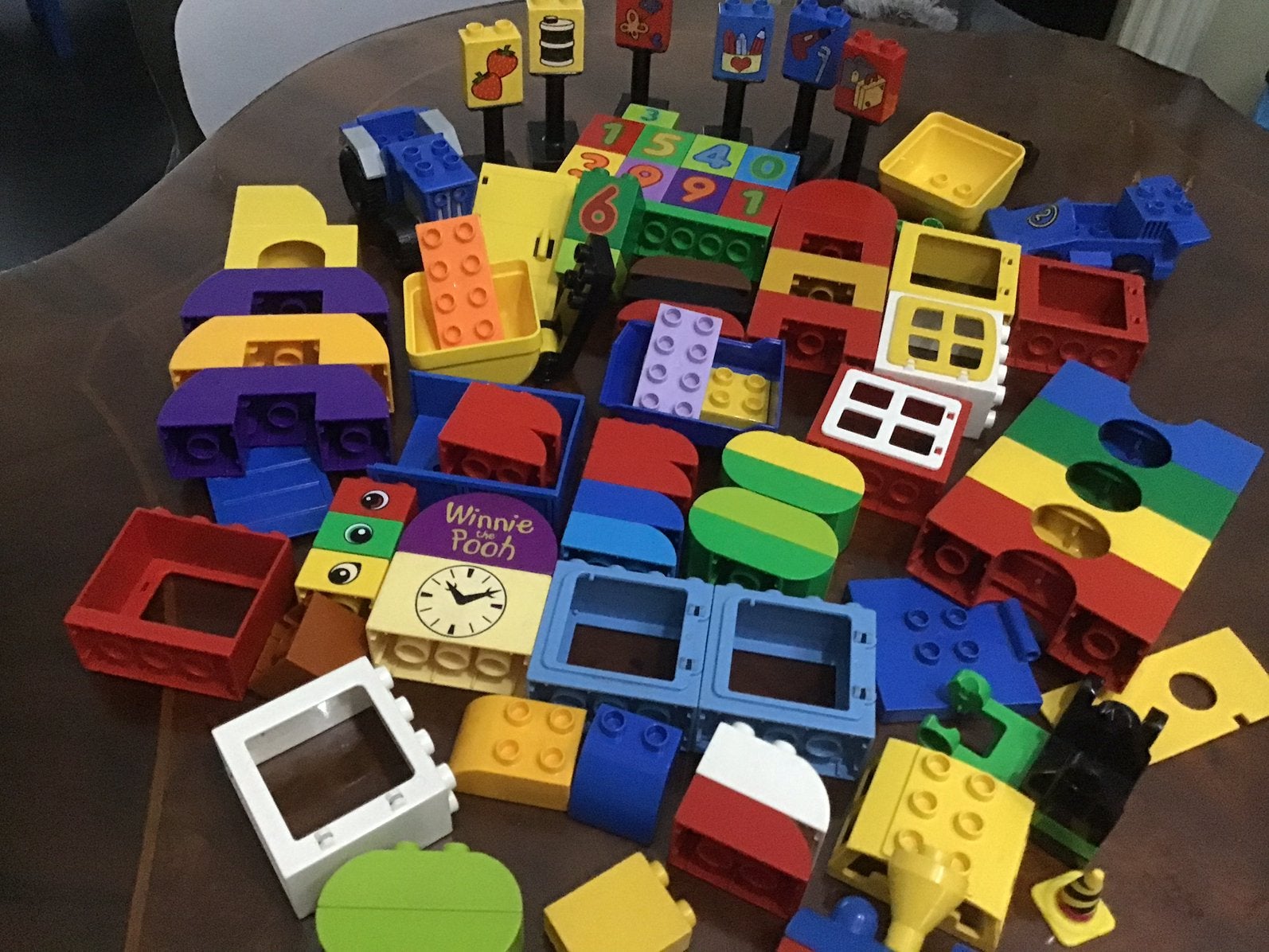 Duplo raampjes letters auto’s trein onderdelen alles 25,00, Ophalen of Verzenden, Zo goed als nieuw, Duplo