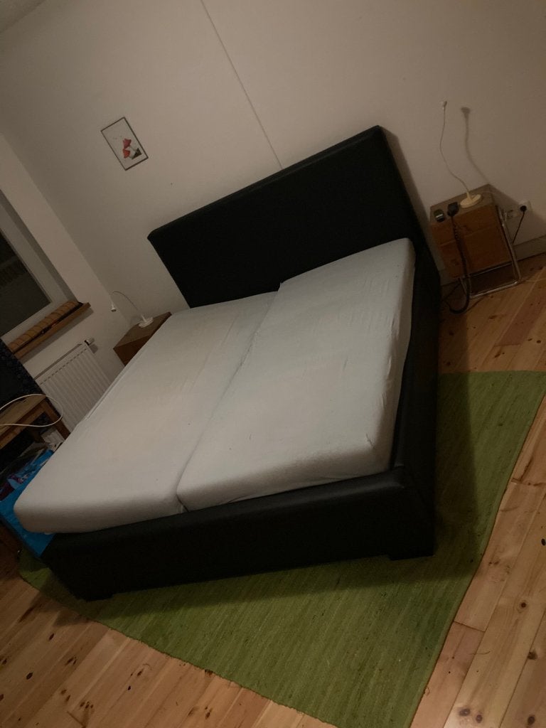 GRATIS Zwarte Goossens bed ombouw, zonder bodem!, Huis en Inrichting, Slaapkamer | Bedden, Ophalen, Overige materialen, Gebruikt