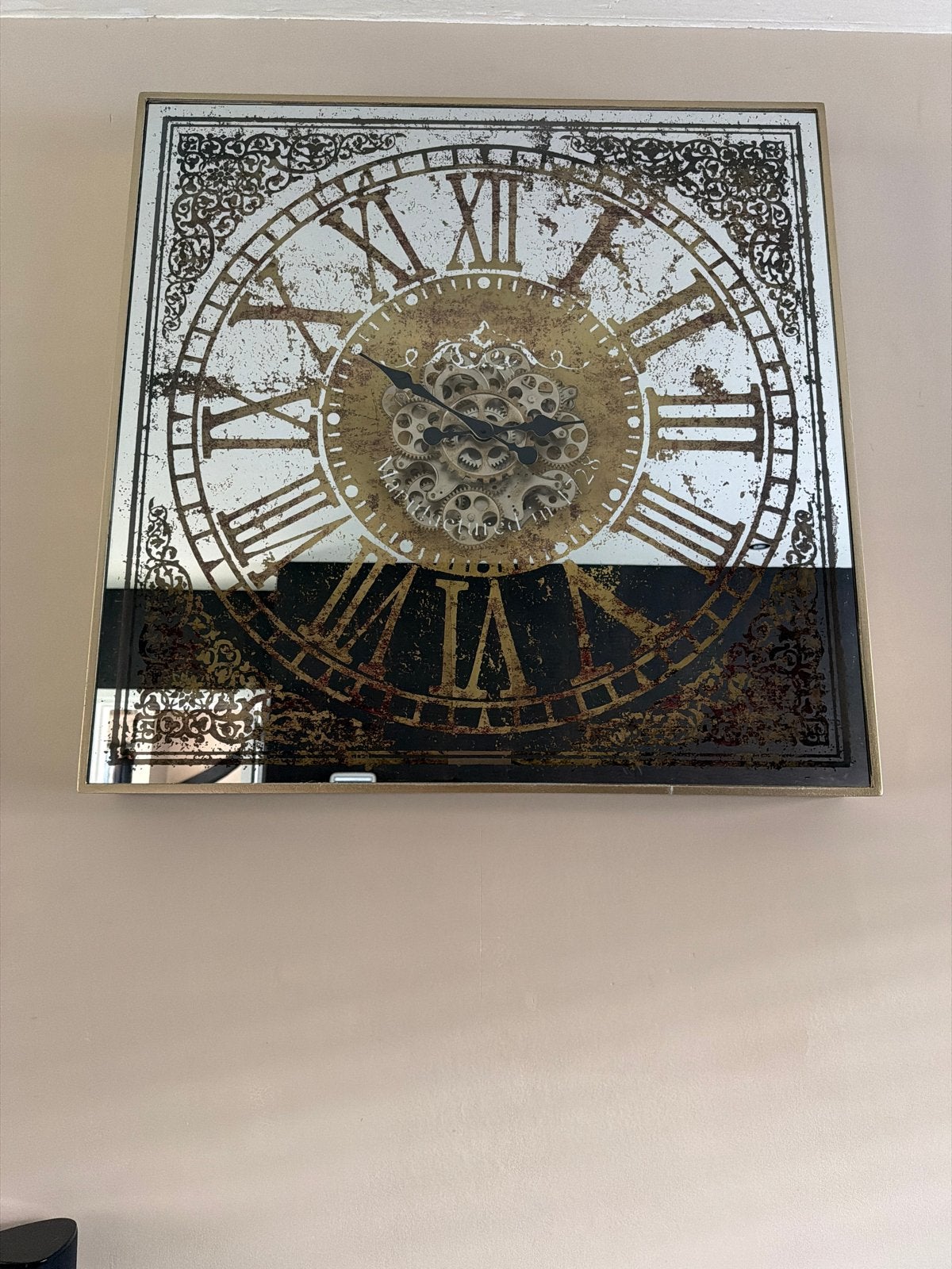 Richmond Design Wandklok met Draaiende Scharnieren, Ophalen, Zichtbaar uurwerk, Analoog, Zo goed als nieuw