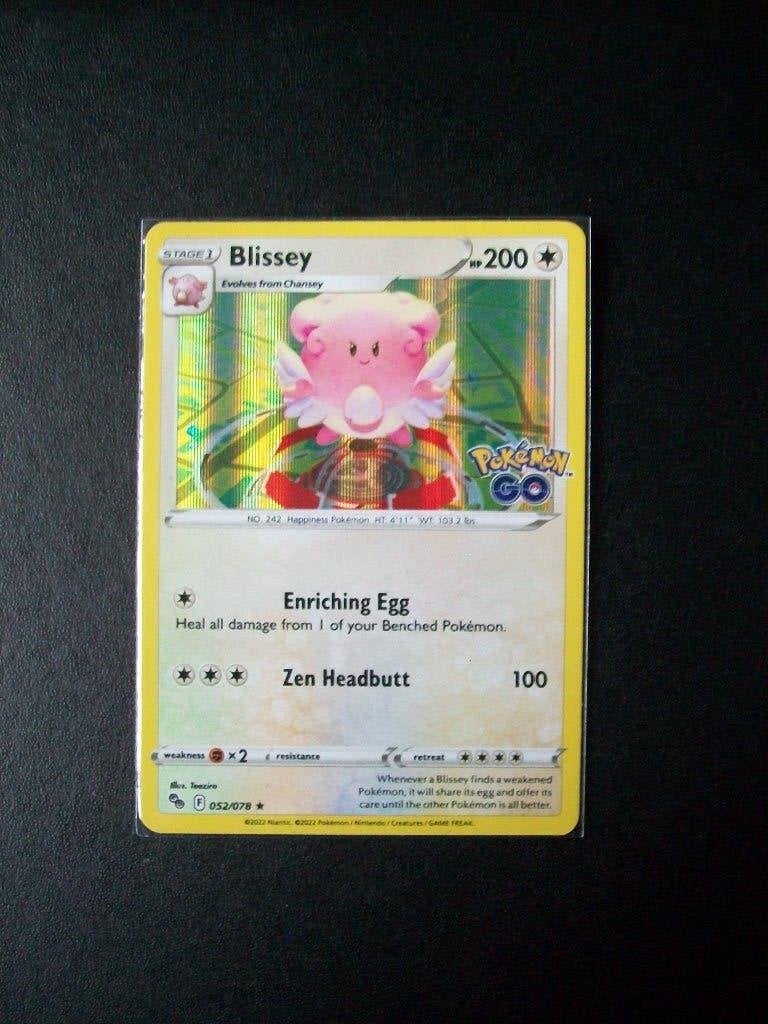 2869: Nieuwe Pokemon GO Kaart Holo Rare BLISSEY   (052/078), Verzenden, Nieuw, Losse kaart, Foil