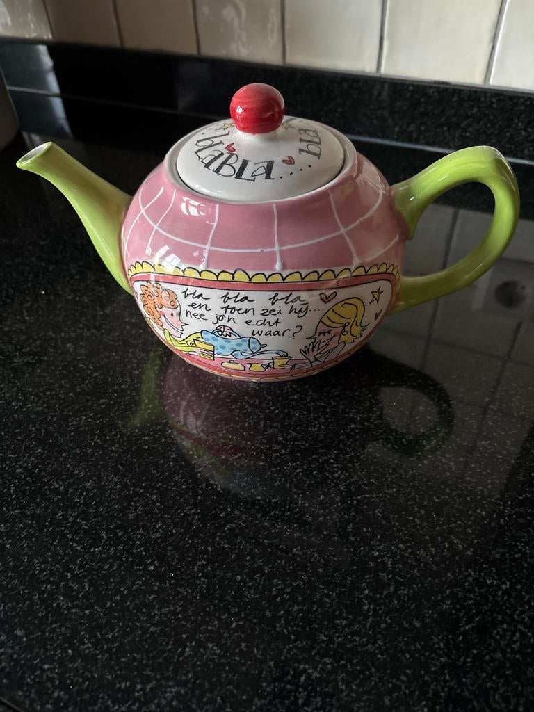 Blond Amsterdam theepot 'Bla Bla Bla', Blond Amsterdam, Overige typen, Ophalen of Verzenden, Zo goed als nieuw