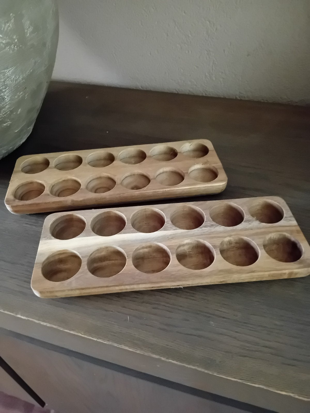 nieuwe houten eierplankjes (2 stuks), Ophalen, Overige typen, Hout, Nieuw
