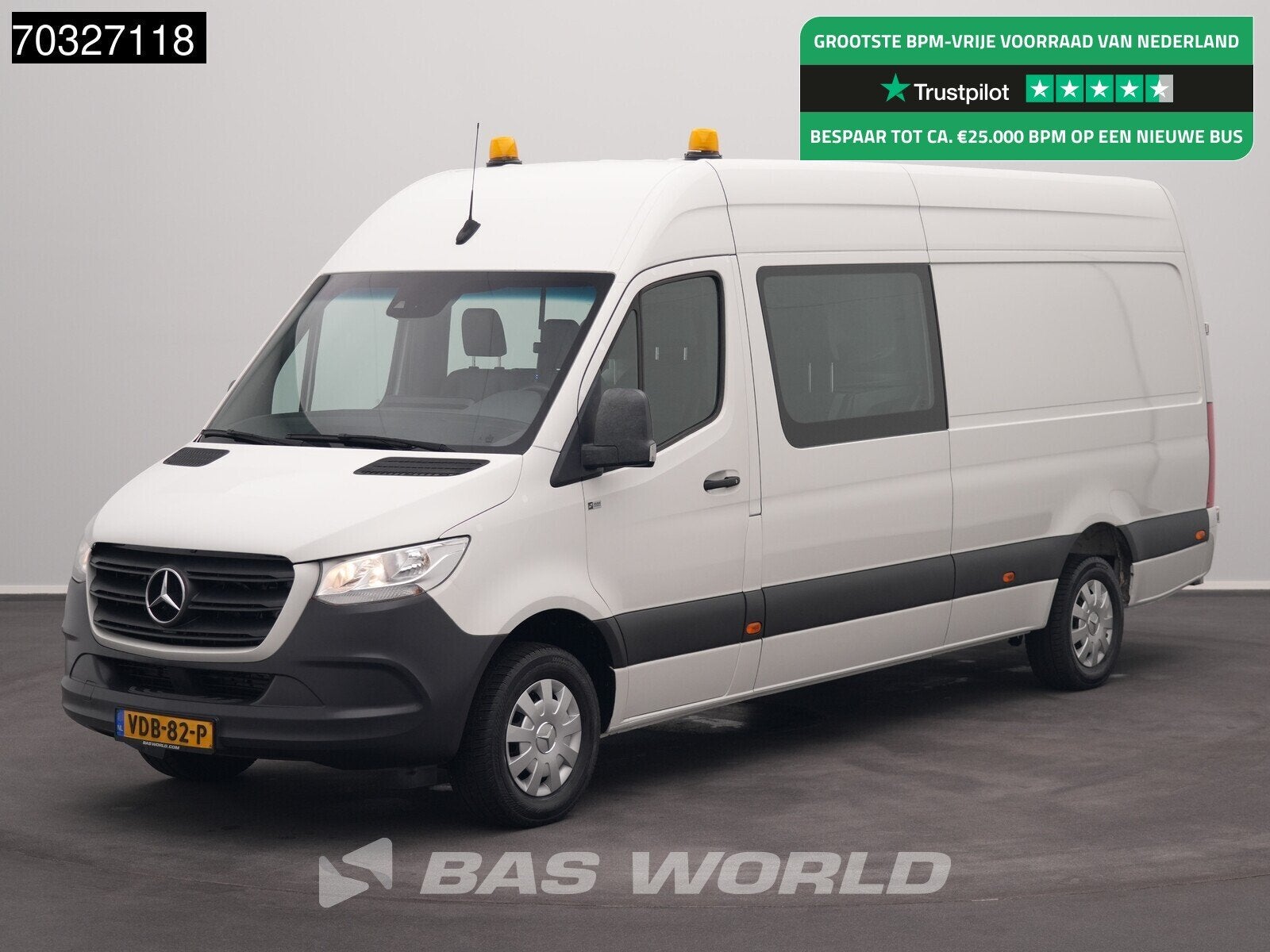 Mercedes Sprinter 316 CDI Automaat Dubbel Cabine L3H2 Navi A, Auto's, Bestelauto's, Automaat, Automatische klimaatregeling, Gebruikt