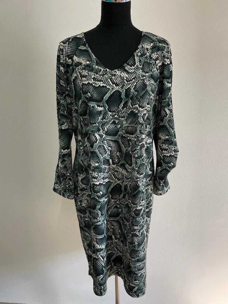 J50 - Groene Batida jurk maat 5 = XL (1), Kleding | Dames, Jurken, Maat 46/48 (XL) of groter, Ophalen of Verzenden, Zo goed als nieuw