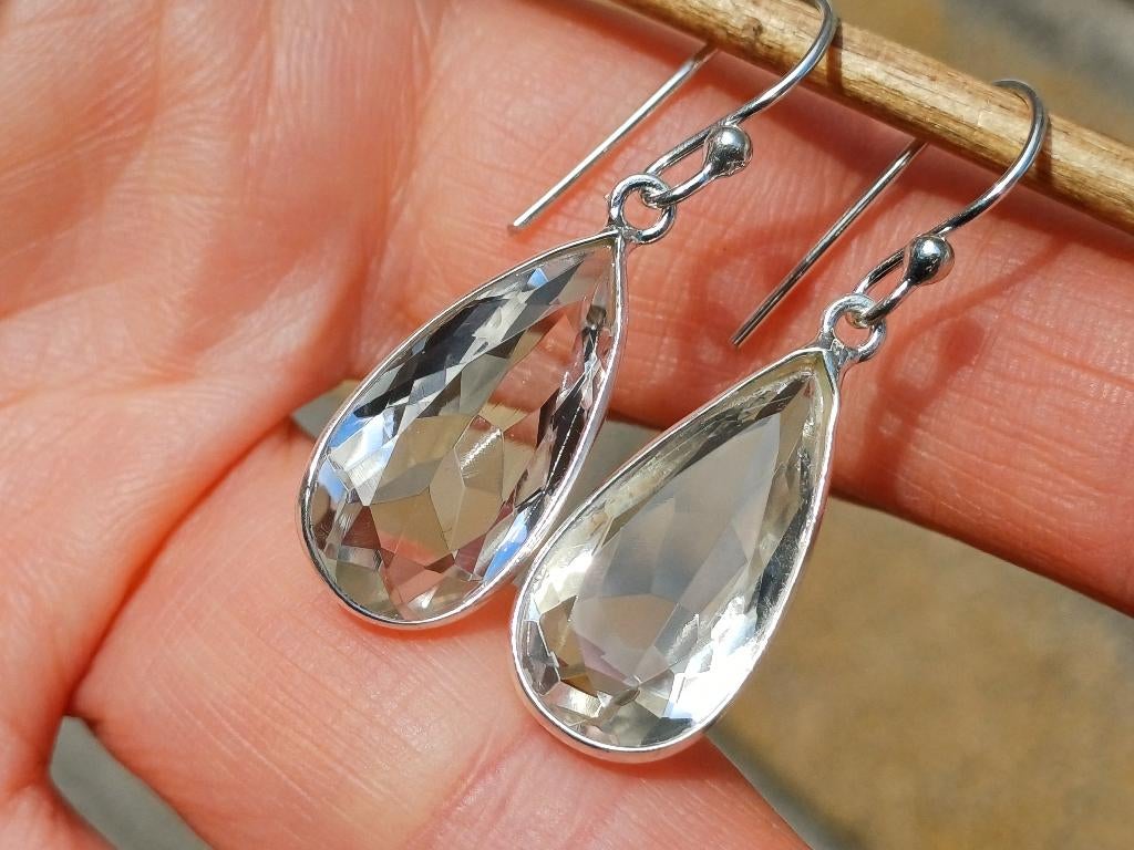 Vanoli 925 zilveren oorbellen met bergkristal, Daiva1973@hotmail.com, Hangers, Vanoli, Nieuw