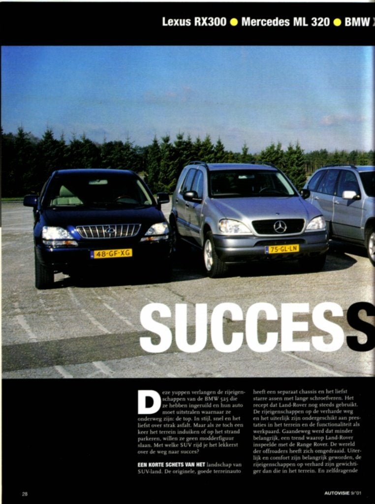 Autovisie Multitest 5X SUV April 2001, Boeken, Auto's | Folders en Tijdschriften, Ophalen of Verzenden, Gelezen, Algemeen
