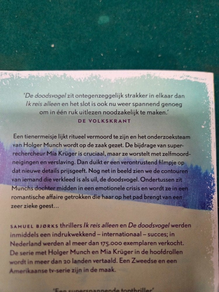 boek samuel bjork de doodsvogel, Boeken, Ophalen of Verzenden