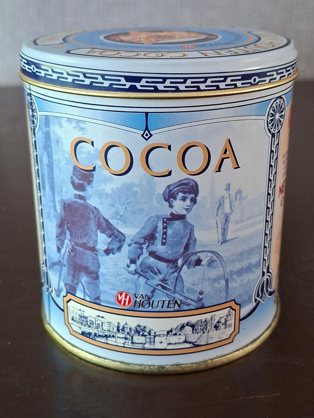 Vintage Van Houten Cacao blikje - Decoratief en nostalgisch, Ophalen of Verzenden, Zo goed als nieuw, Overige, Overige merken