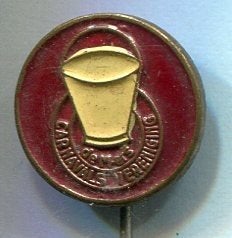 Carnavals vereniging de M-ers bruin op zilverkl speld( Z_205, Ophalen of Verzenden, Nieuw, Stad of Land, Speldje of Pin