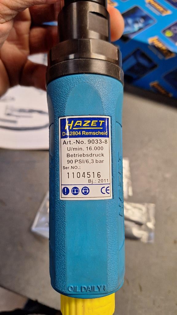 Hazet 9033-8 pneumatische 100mm haakse slijper slijptol, ., Nieuw, Ophalen of Verzenden, .