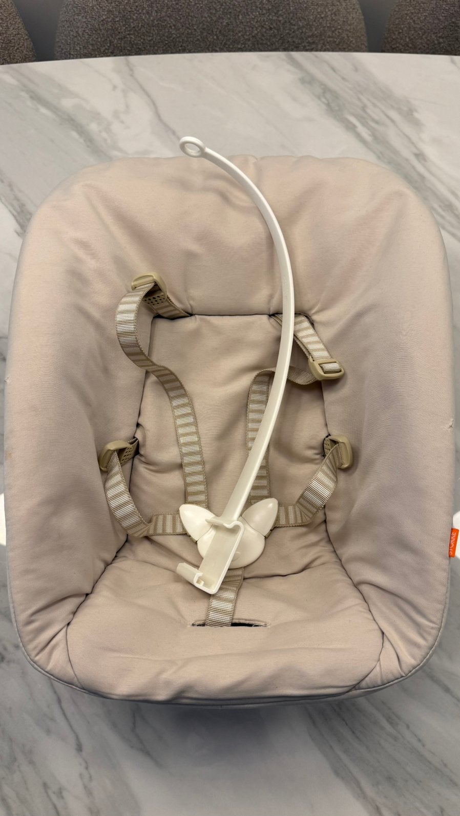 Stokke babyzit beige, Ophalen of Verzenden, Gebruikt