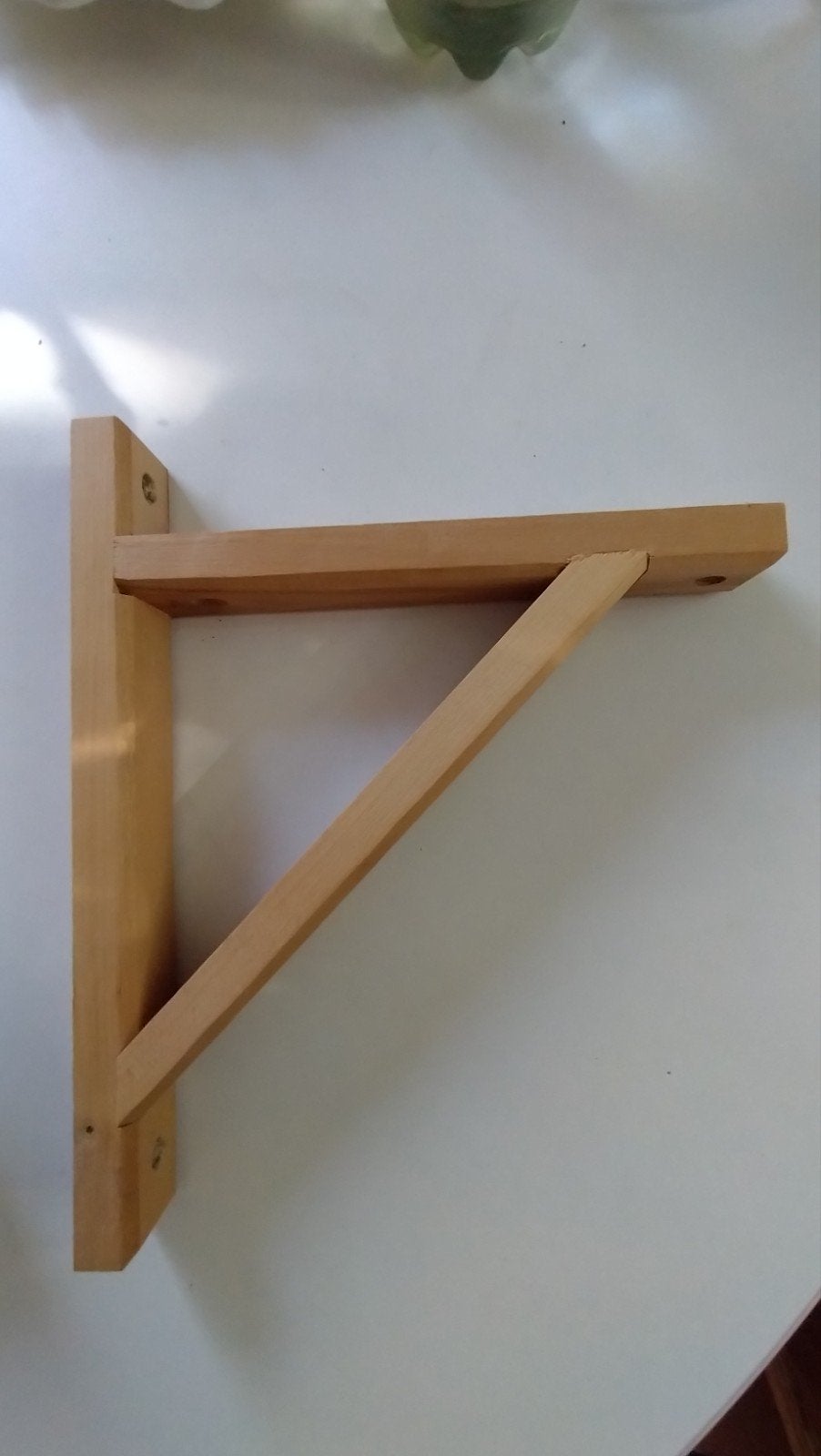 grenen boeken plank met steunen grenen massief, Ophalen of Verzenden, Zo goed als nieuw