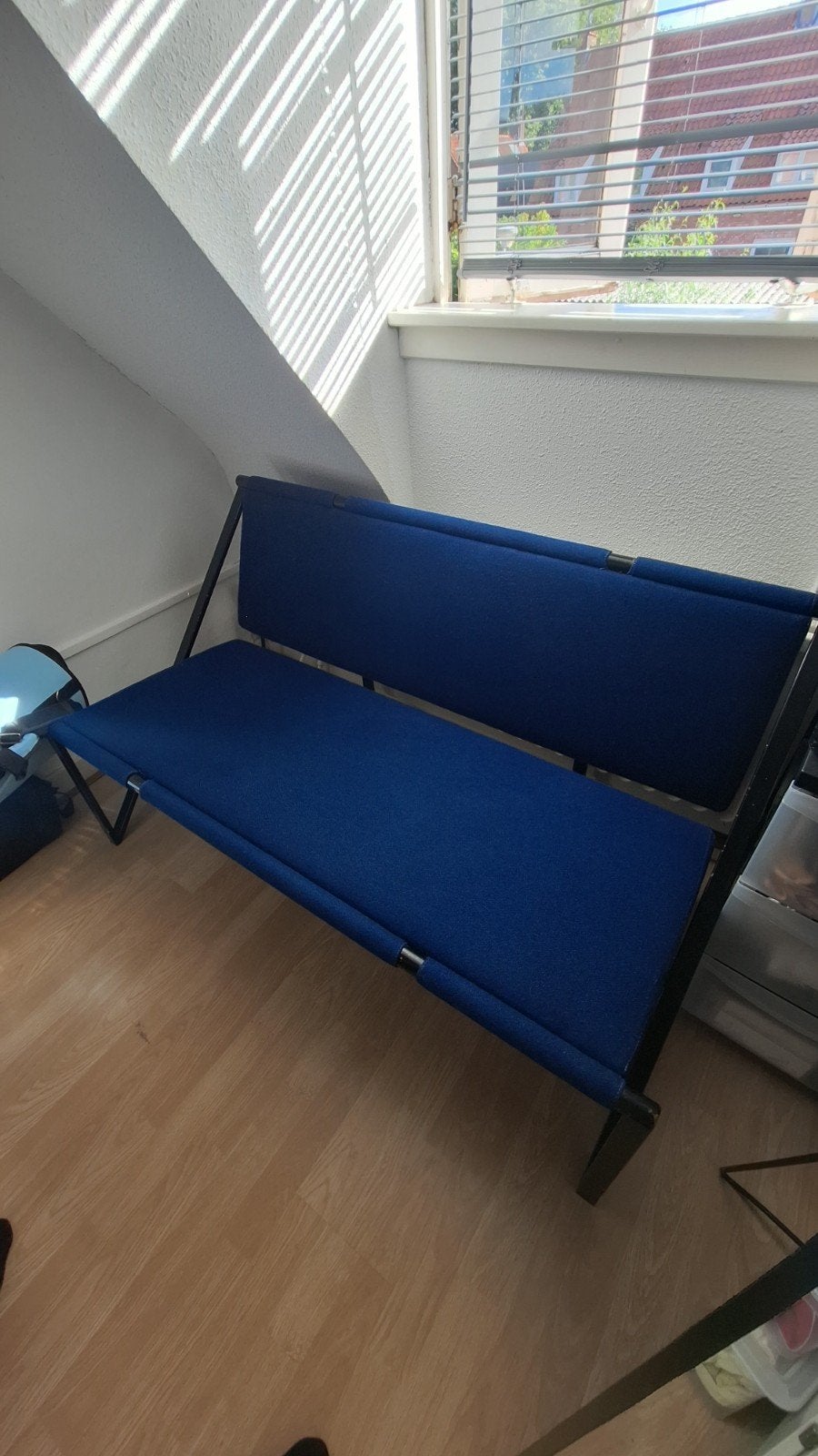 Designer bank  Blauw, Gebruikt, Minder dan 75 cm, 150 tot 200 cm, Driepersoons