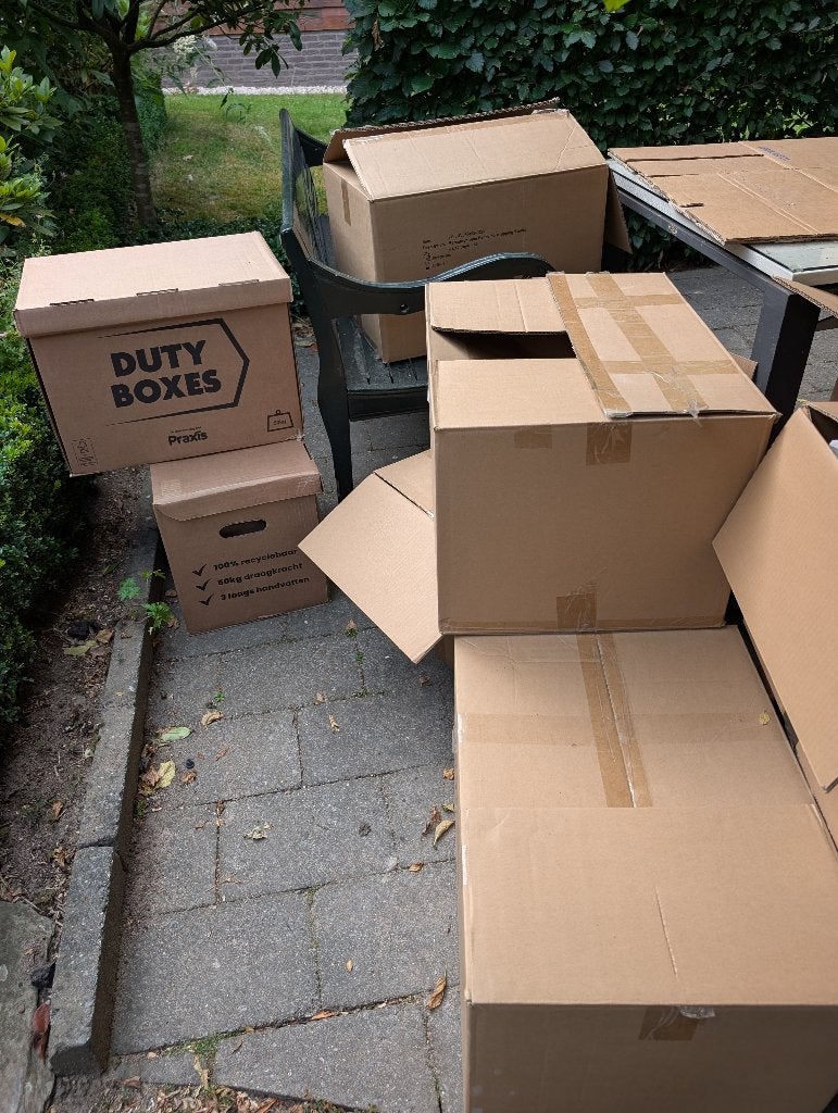 Verhuisdozen 30 stuks, Ophalen, 40 tot 60 cm, Opvouwbaar, 50 tot 75 cm
