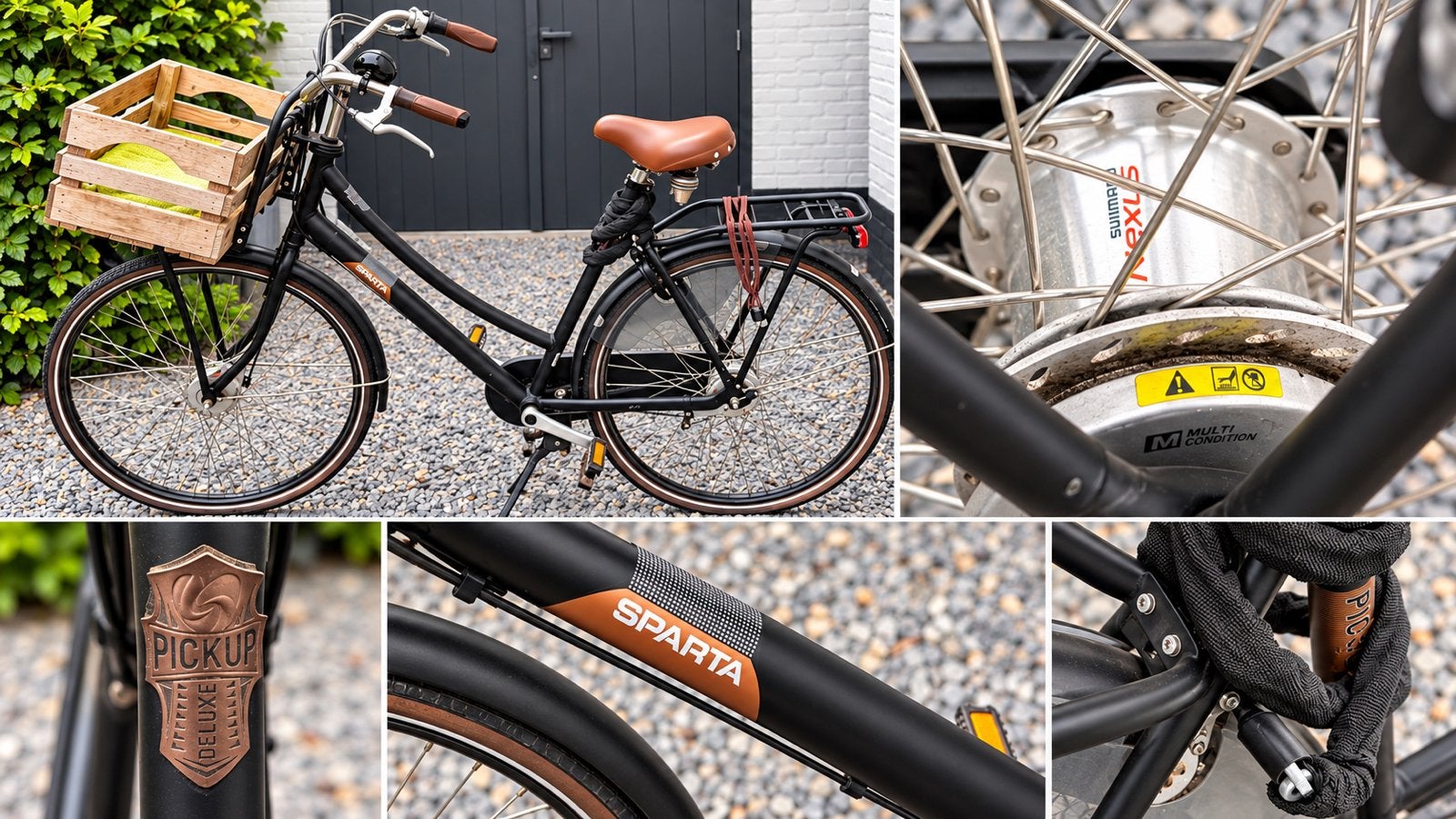 Sparta Pick-Up Deluxe damesfiets – Nexus – voordrager + krat, Ophalen, Zo goed als nieuw, Sparta, Versnellingen