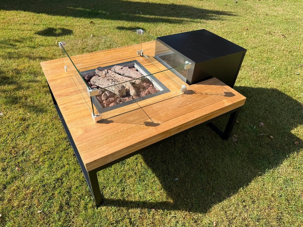 Vuurtafel (Enjoyfires) 90x90x35 cm, Ophalen, Zo goed als nieuw